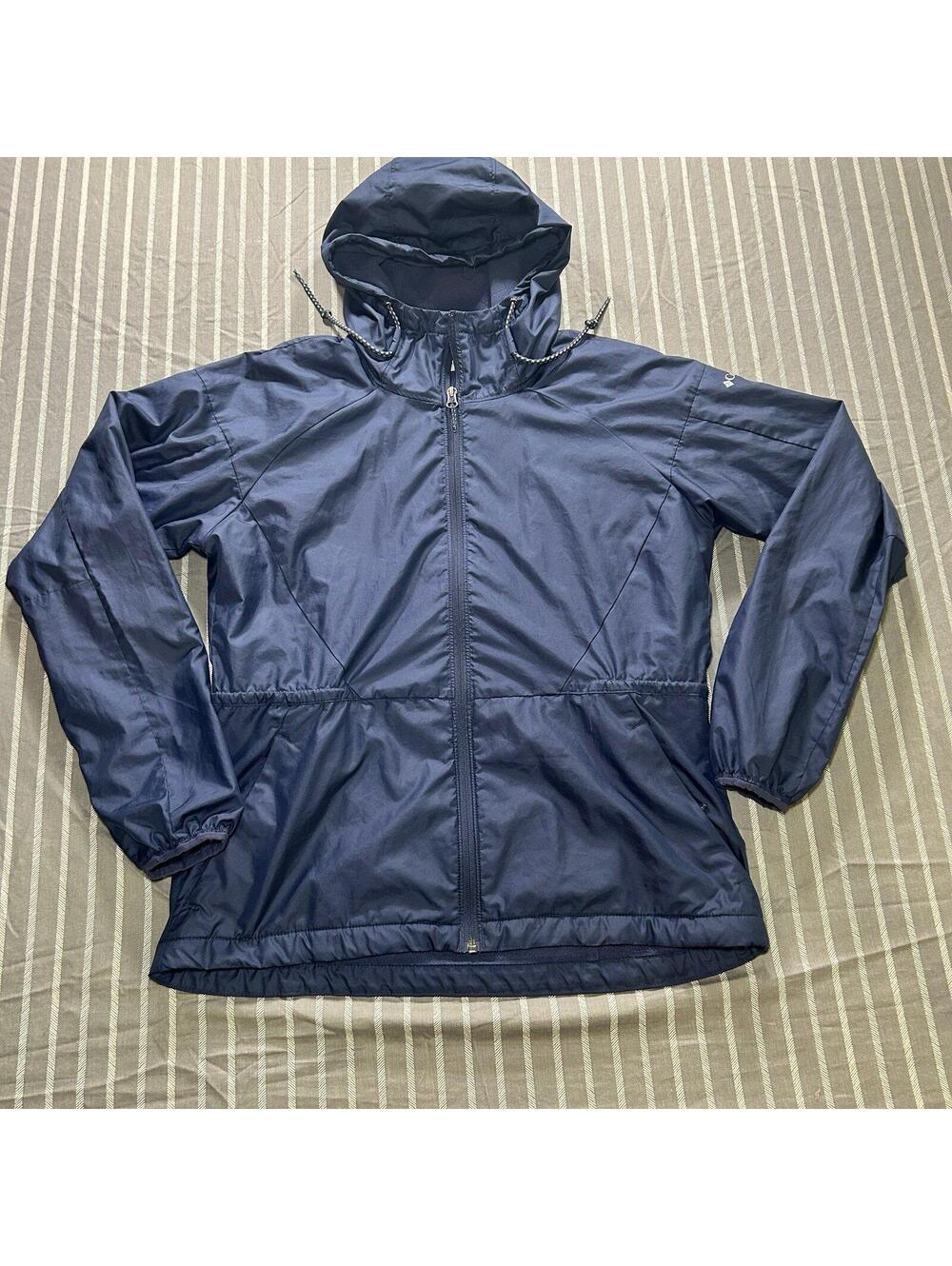 Columbia Women's Sustina Springs Long Lined Hooded Windbreaker Size Medium